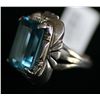 Image 1 : Sterling and Topaz Ring