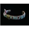 Image 1 : Sterling and Opal Inlay Bracelet