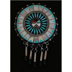 Zuni Sterling Petit Point Pin