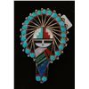 Image 1 : Zuni Silver sunface god Pin