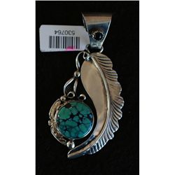 Sterling and Turquois Pendant