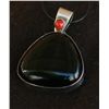 Image 1 : Sterling and Obsidian Pendant