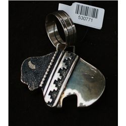 Sterling Buffalo Tommy Singer Pendant