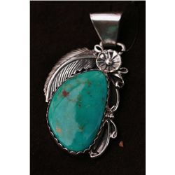 Sterling and Turquois Pendant