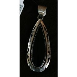Sterling and Black Onyx Pendant