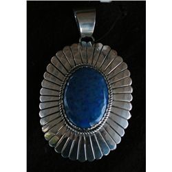 Sterling and Lapis Pendant