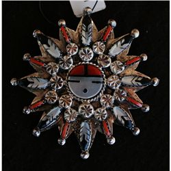 Zuni Sunface Pin