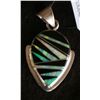 Image 1 : Opal and Lapis Sterling Pendant