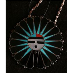 Heavy Silver Zuni Pendant