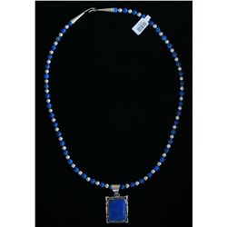 Sterling and Lapis Necklace