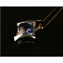 10k  White Gold Pendant,