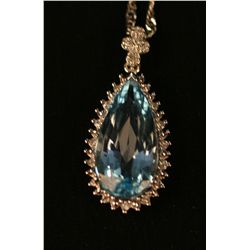 10k White Gold Pendant,