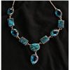 Image 2 : Sterling and Turquois Necklace,