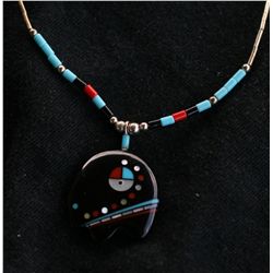 Silver Beaded Necklace,