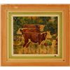 Image 1 : Simon Michael "3 Cows Coming and Going" Painting