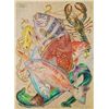 Image 1 : Simon Michael "Catch For The Day Collage" Painting