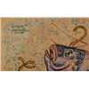 Image 2 : Simon Michael "Catch For The Day Collage" Painting