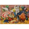 Image 1 : Simon Michael "Kitchen Collage" Painting