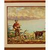 Image 2 : Simon Michael "Goats by the Lake" Painting