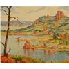 Image 2 : Simon Michael Water Meets The Land Framed Painting