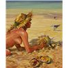 Image 4 : Simon Michael "Nude In The Sand" Oil On Canvas