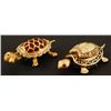 Image 2 : 15K Gold Turtle Pin and 10K Gold Turtle With Baby