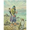 Image 1 : Simon Michael "Walk By The Sea" Oil On Canvas