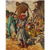 Image 1 : Simon Michael "Monkey in the Market" Painting