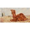 Image 1 : Simon Michael "Resting Camel" Oil On Canvas