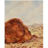 Image 4 : Simon Michael "Resting Camel" Oil On Canvas