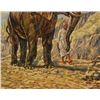 Image 3 : Simon Michael "Elephant Ride" Painting