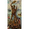Image 1 : Simon Michael "Greek Statue" Oil On Canvas