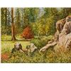 Image 1 : Simon Michael "Strolling Weather" Acrylic Painting