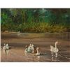 Image 1 : Simon Michael "Flocking Together" Acrylic Painting
