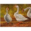 Image 1 : Simon Michael "Three Geese" Oil On Canvas