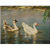 Image 2 : Simon Michael "Two Ducks" Oil On Canvas