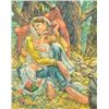 Image 1 : Simon Michael "Napping 'Neath the Trees" Painting