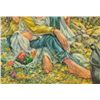 Image 4 : Simon Michael "Napping 'Neath the Trees" Painting