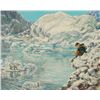 Image 1 : Simon Michael "Bear Watchers" Acrylic On Canvas
