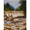 Image 1 : Simon Michael "The Rapids" Oil On Canvas