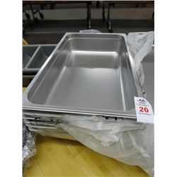 6 Full Size By 4" Insert Pans - 6 Times the Money