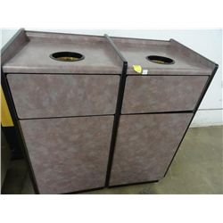 Mica Double Trash Can Cabinet