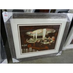 Framed Art " The Brass Rail" By Savoia