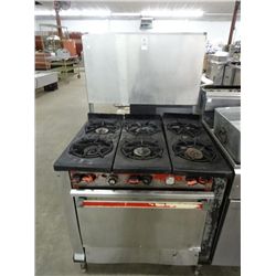 Commercial Gas 6 Burner Range