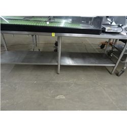 S/S 8' Table w/Undershelf