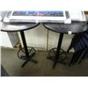 Image 1 : 2 Black Round High Top Tables - 2 Times the Money