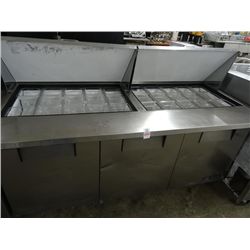 True 6' Ref. Sandwich Prep Unit w/Insert Pans - Tested at 38 deg.