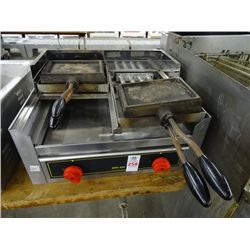 Euro Bev Gas Double Waffle Press