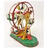 Image 1 : VINTAGE C. 1950'S GERMAN TIN LITHO WIND-UP FERRIS WHEEL