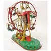 Image 2 : VINTAGE C. 1950'S GERMAN TIN LITHO WIND-UP FERRIS WHEEL